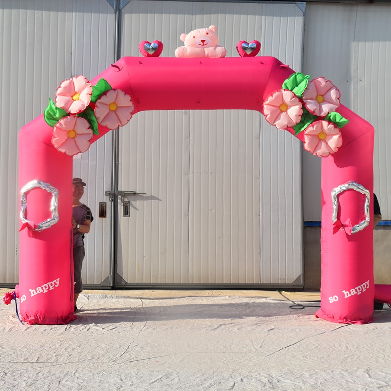 舟山粉色婚礼拱门